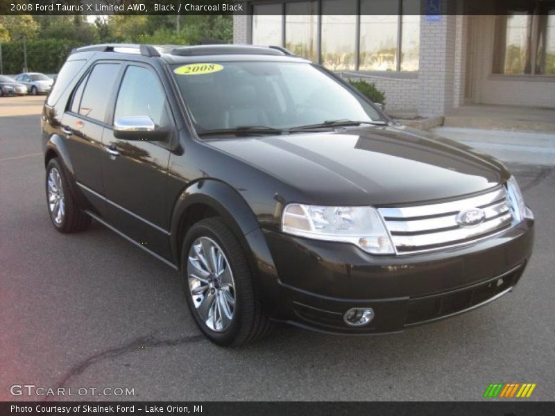 Black / Charcoal Black 2008 Ford Taurus X Limited AWD