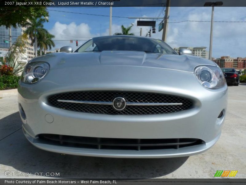 Liquid Silver Metallic / Charcoal 2007 Jaguar XK XK8 Coupe