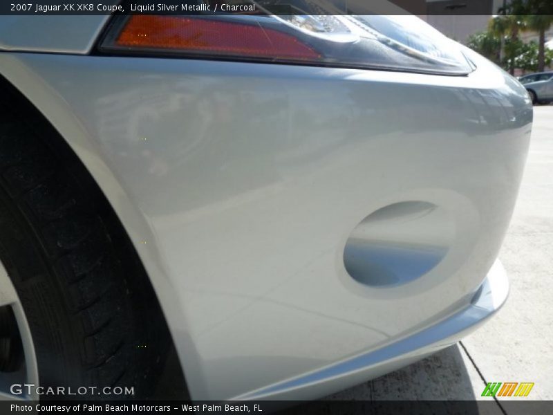 Liquid Silver Metallic / Charcoal 2007 Jaguar XK XK8 Coupe