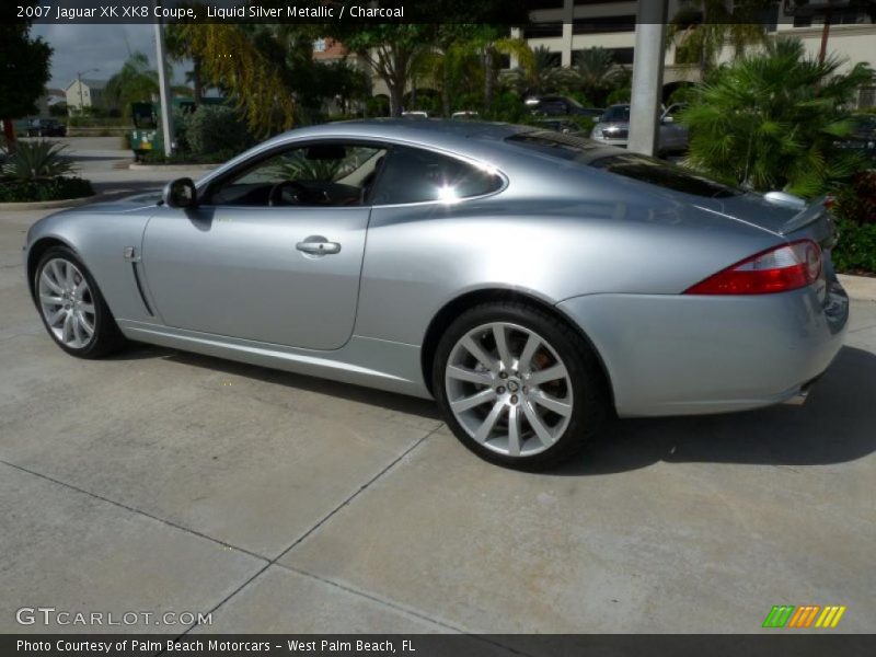 Liquid Silver Metallic / Charcoal 2007 Jaguar XK XK8 Coupe