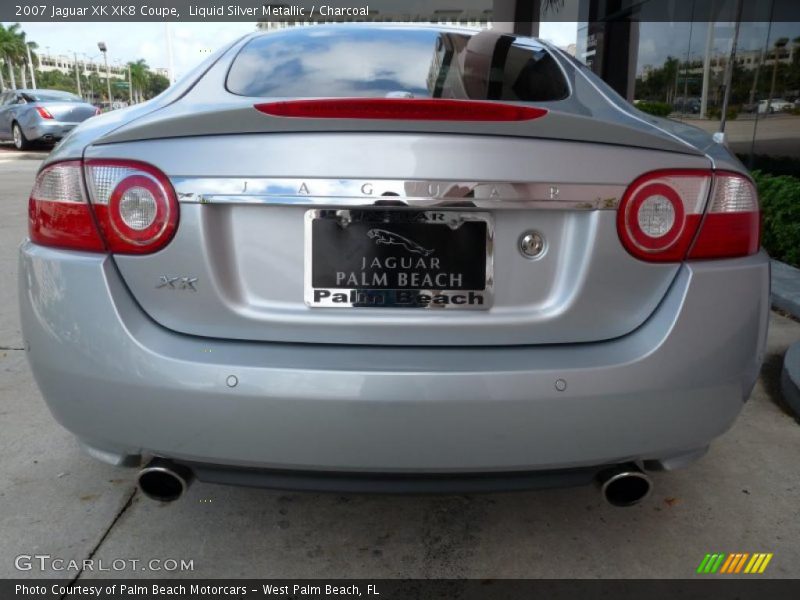 Liquid Silver Metallic / Charcoal 2007 Jaguar XK XK8 Coupe