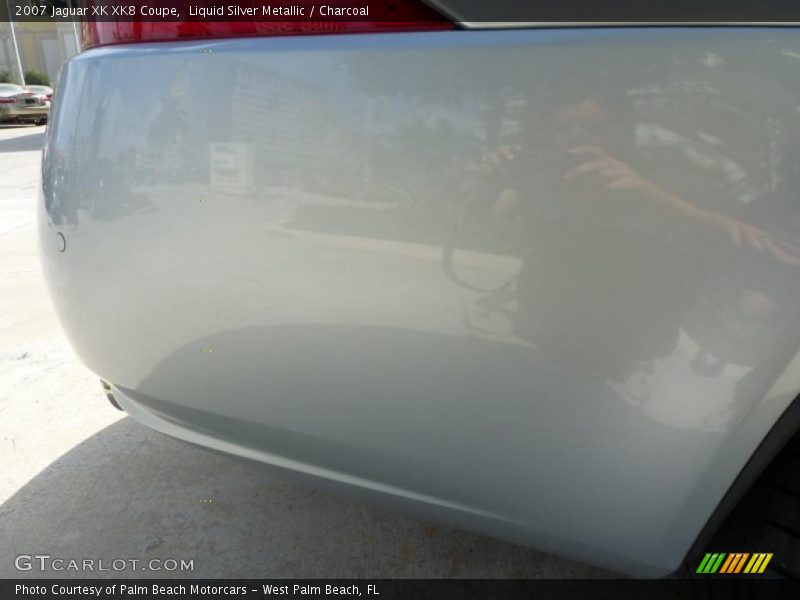 Liquid Silver Metallic / Charcoal 2007 Jaguar XK XK8 Coupe