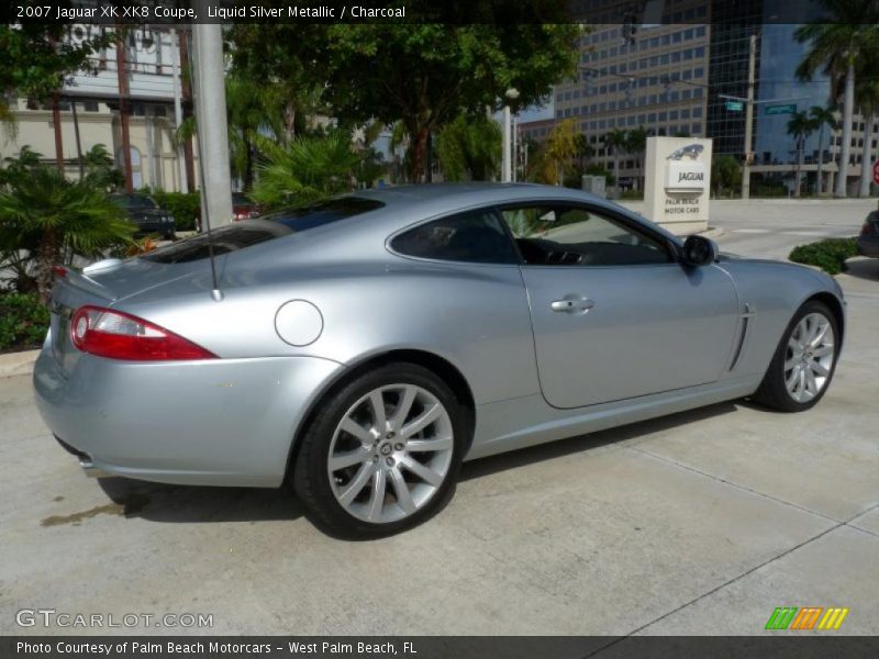 Liquid Silver Metallic / Charcoal 2007 Jaguar XK XK8 Coupe