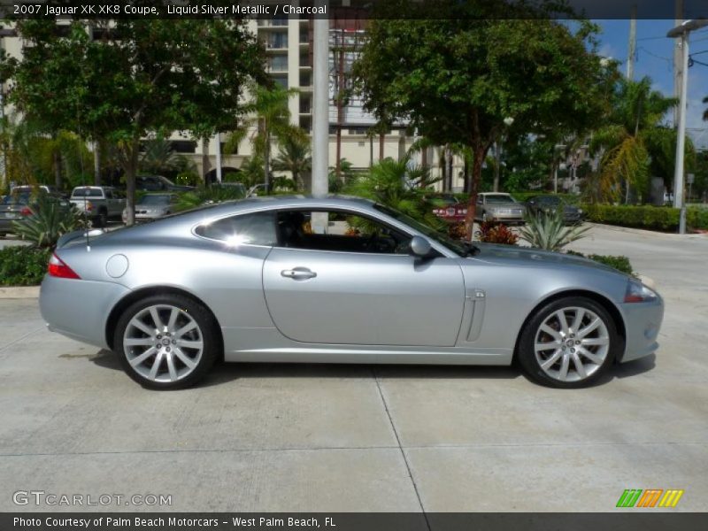 Liquid Silver Metallic / Charcoal 2007 Jaguar XK XK8 Coupe