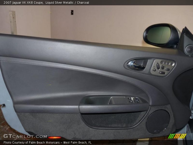 Liquid Silver Metallic / Charcoal 2007 Jaguar XK XK8 Coupe