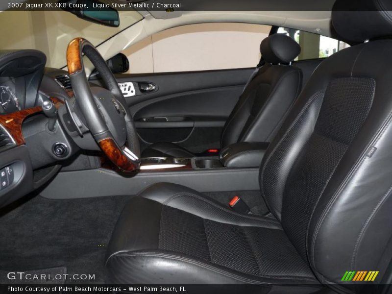 Liquid Silver Metallic / Charcoal 2007 Jaguar XK XK8 Coupe