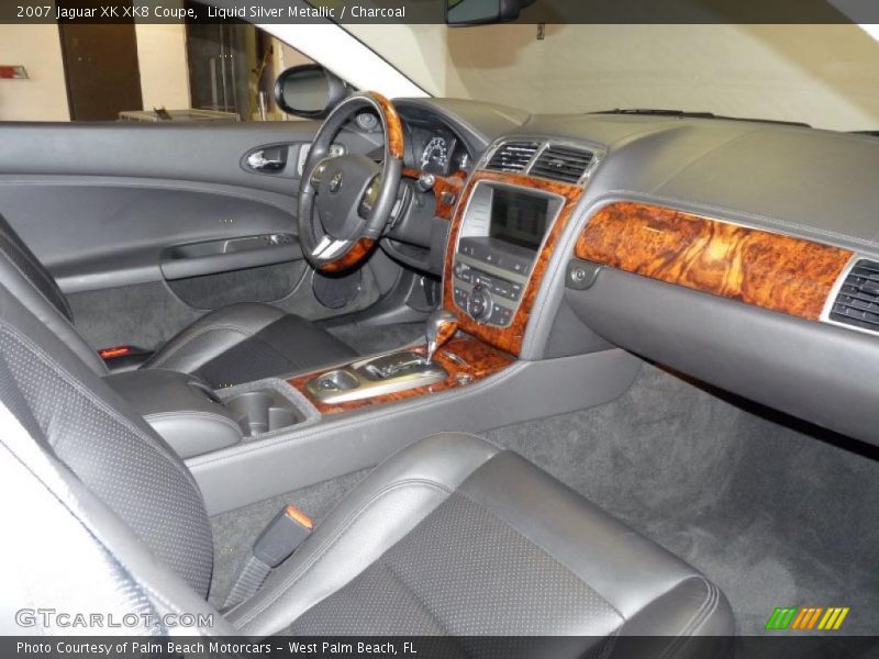 Liquid Silver Metallic / Charcoal 2007 Jaguar XK XK8 Coupe
