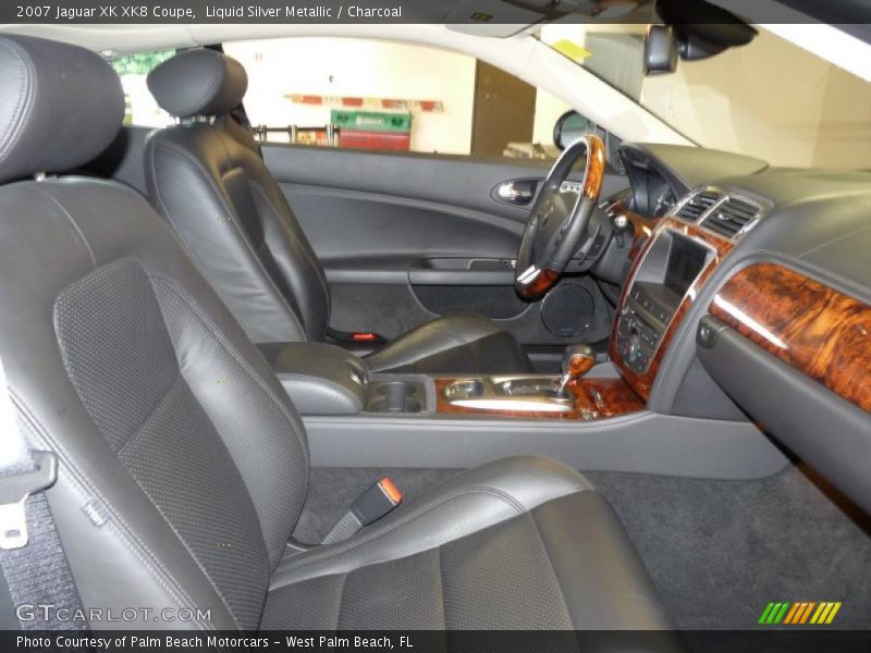 Liquid Silver Metallic / Charcoal 2007 Jaguar XK XK8 Coupe