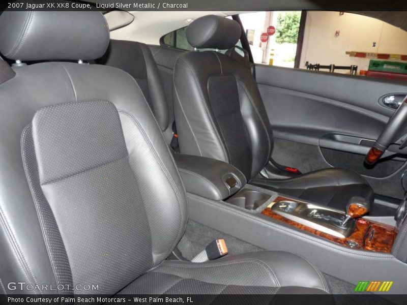 Liquid Silver Metallic / Charcoal 2007 Jaguar XK XK8 Coupe