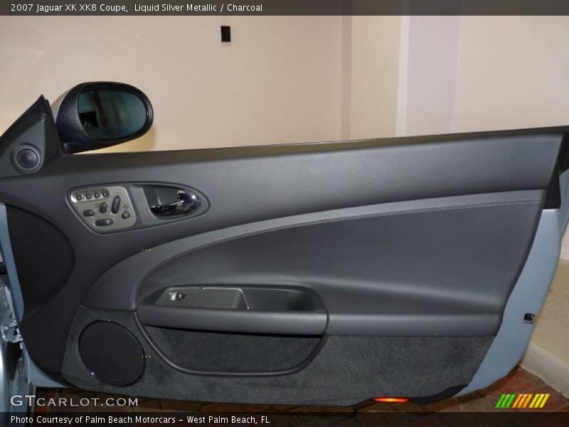 Liquid Silver Metallic / Charcoal 2007 Jaguar XK XK8 Coupe