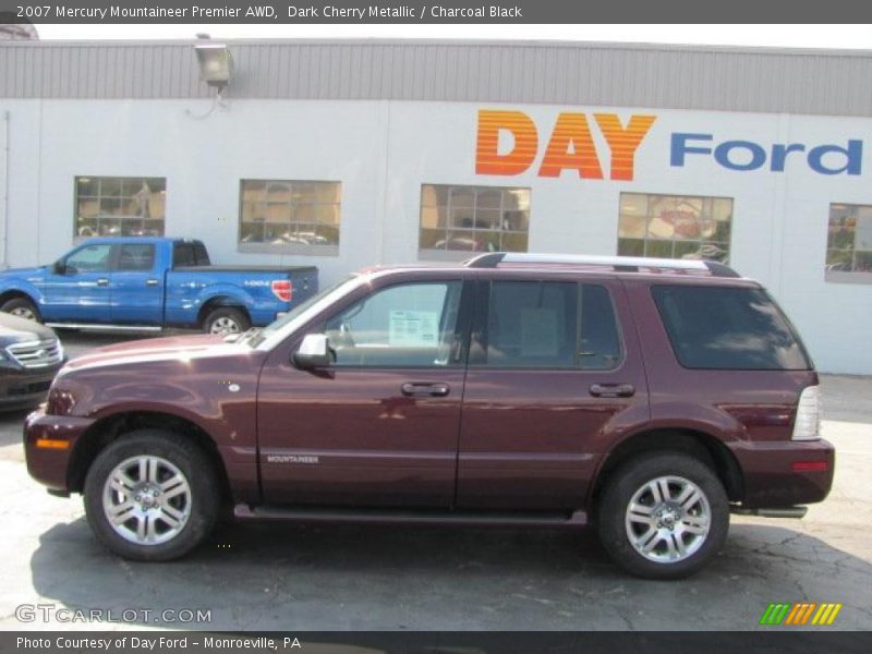 Dark Cherry Metallic / Charcoal Black 2007 Mercury Mountaineer Premier AWD