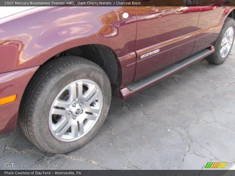 Dark Cherry Metallic / Charcoal Black 2007 Mercury Mountaineer Premier AWD