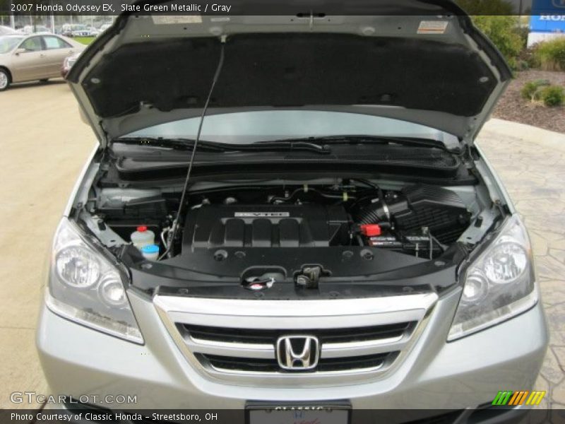 Slate Green Metallic / Gray 2007 Honda Odyssey EX