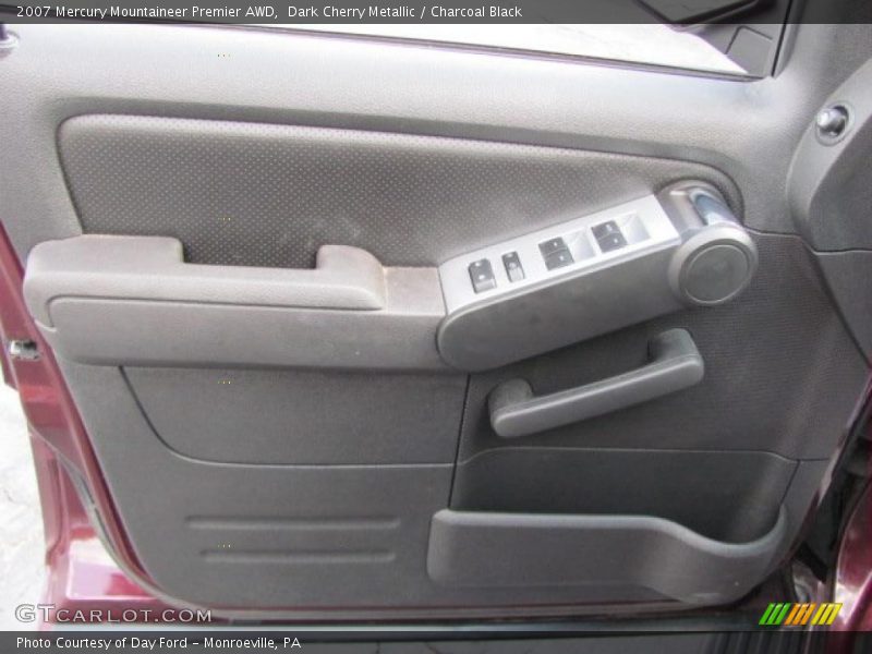 Dark Cherry Metallic / Charcoal Black 2007 Mercury Mountaineer Premier AWD