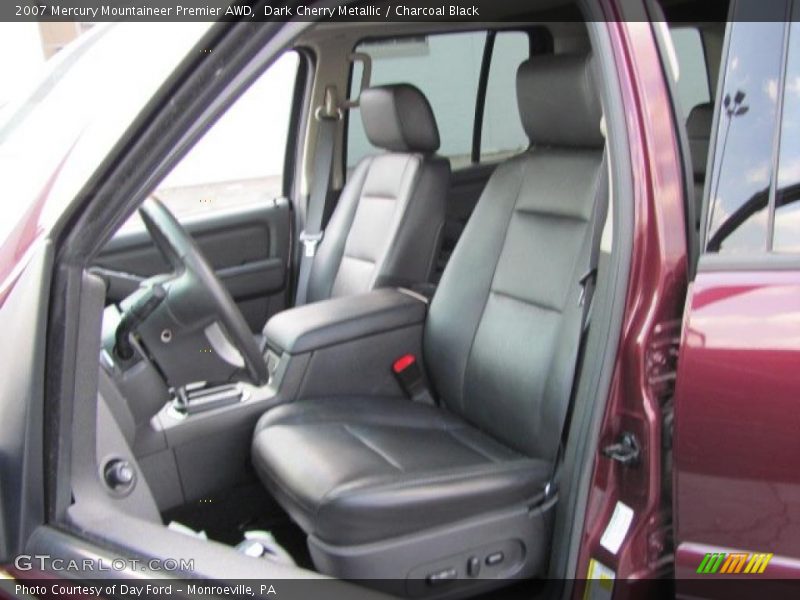 Dark Cherry Metallic / Charcoal Black 2007 Mercury Mountaineer Premier AWD