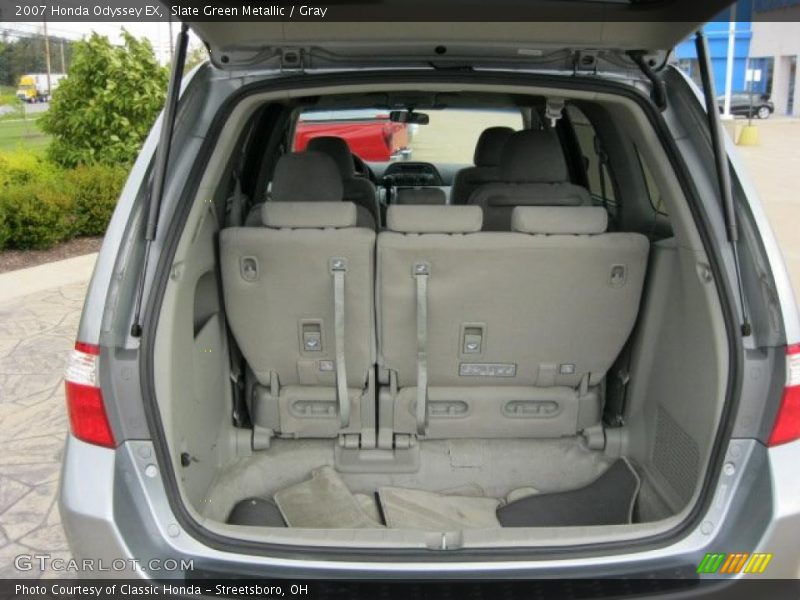 Slate Green Metallic / Gray 2007 Honda Odyssey EX