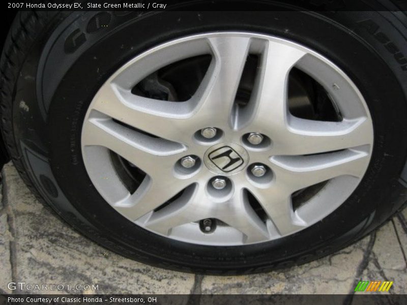 Slate Green Metallic / Gray 2007 Honda Odyssey EX