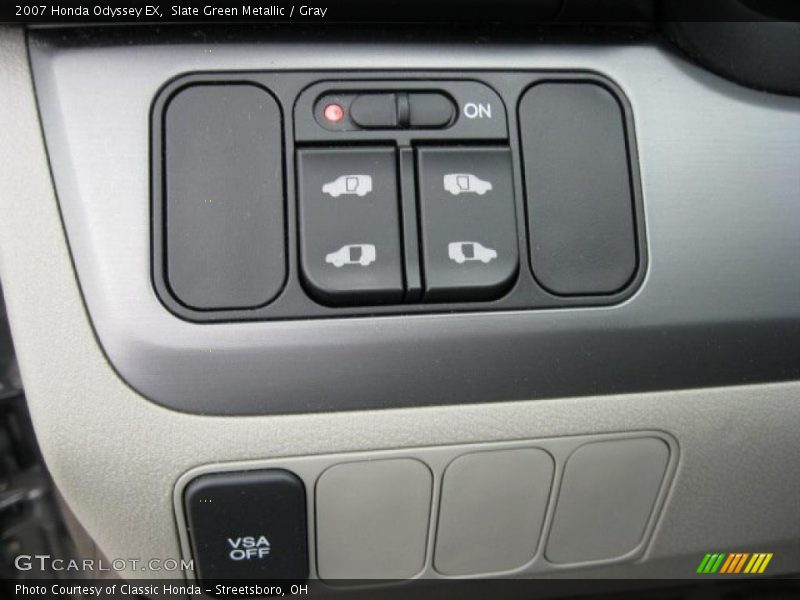Slate Green Metallic / Gray 2007 Honda Odyssey EX