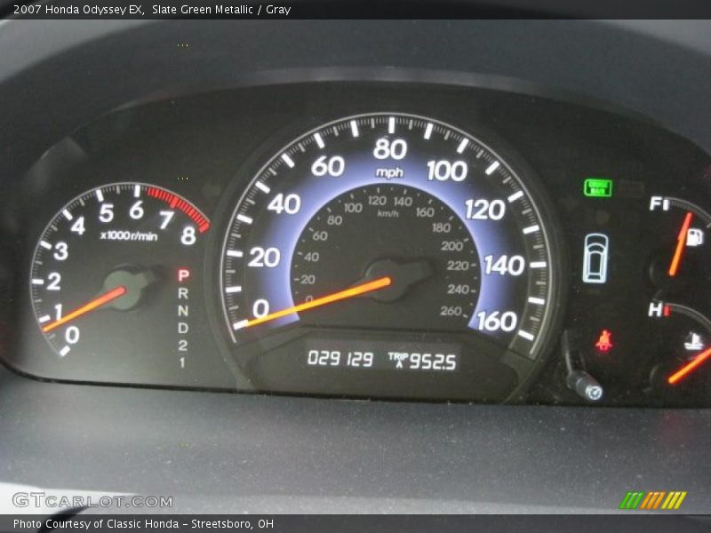 Slate Green Metallic / Gray 2007 Honda Odyssey EX