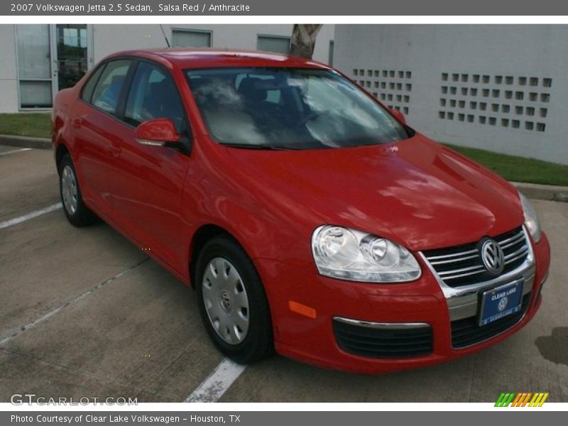 Salsa Red / Anthracite 2007 Volkswagen Jetta 2.5 Sedan