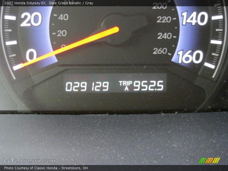 Slate Green Metallic / Gray 2007 Honda Odyssey EX