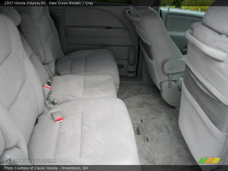 Slate Green Metallic / Gray 2007 Honda Odyssey EX