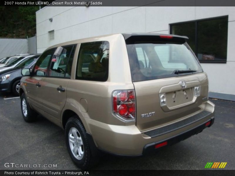 Desert Rock Metallic / Saddle 2007 Honda Pilot LX 4WD