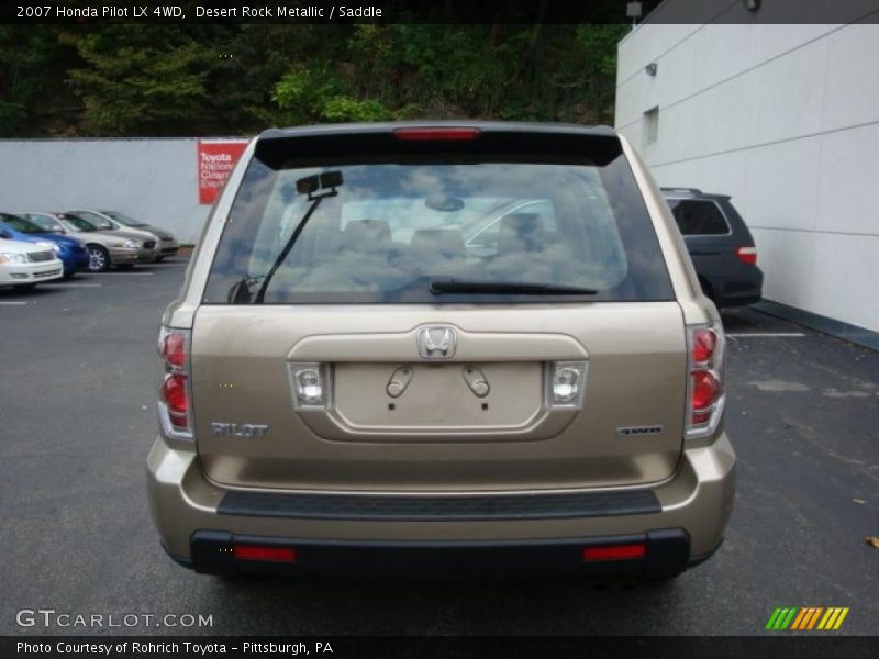 Desert Rock Metallic / Saddle 2007 Honda Pilot LX 4WD