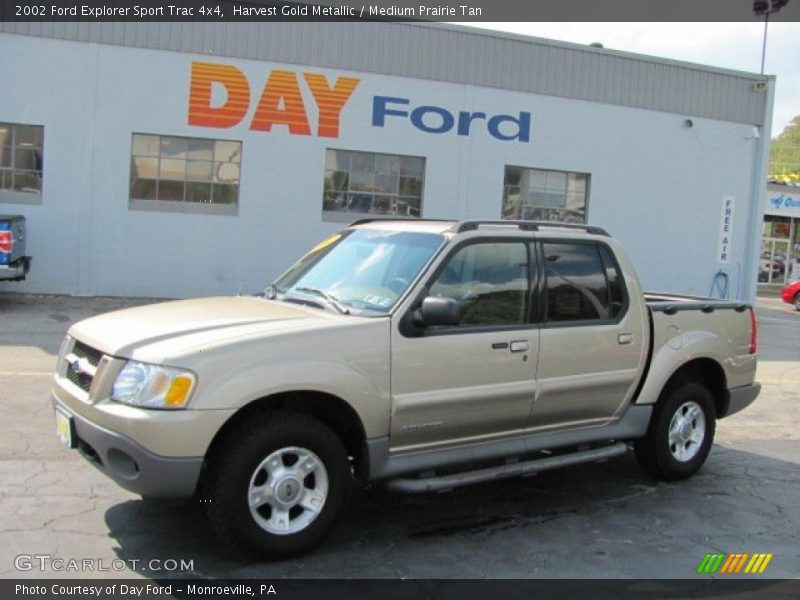 Harvest Gold Metallic / Medium Prairie Tan 2002 Ford Explorer Sport Trac 4x4