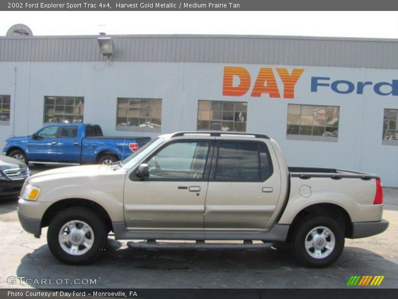 Harvest Gold Metallic / Medium Prairie Tan 2002 Ford Explorer Sport Trac 4x4