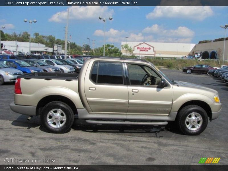 Harvest Gold Metallic / Medium Prairie Tan 2002 Ford Explorer Sport Trac 4x4
