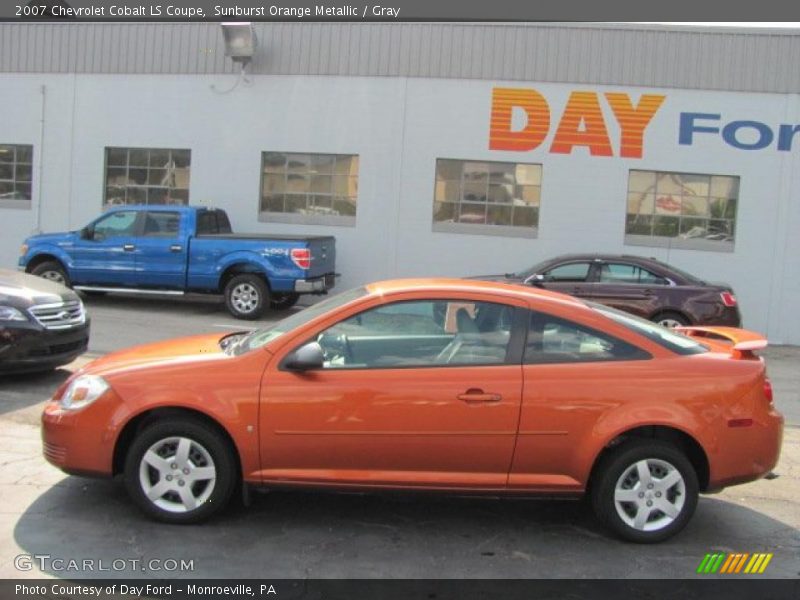 Sunburst Orange Metallic / Gray 2007 Chevrolet Cobalt LS Coupe
