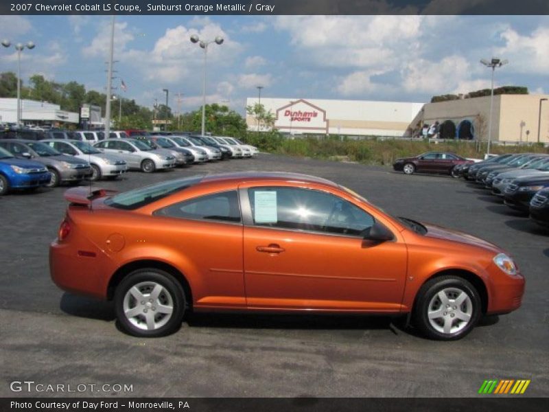 Sunburst Orange Metallic / Gray 2007 Chevrolet Cobalt LS Coupe