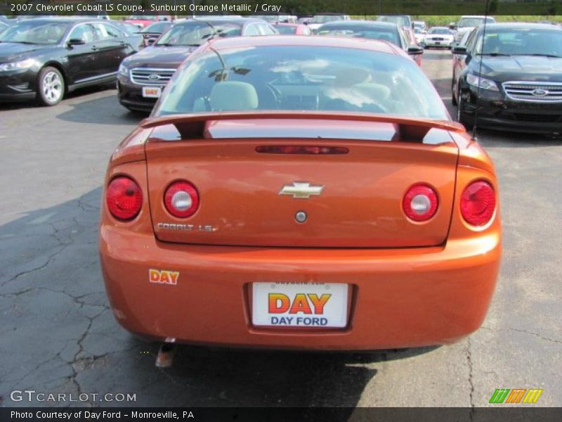 Sunburst Orange Metallic / Gray 2007 Chevrolet Cobalt LS Coupe