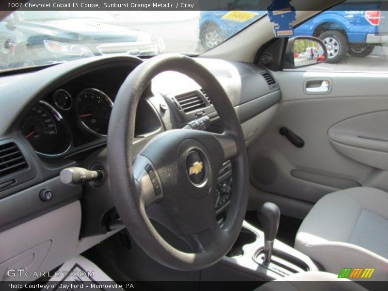 Sunburst Orange Metallic / Gray 2007 Chevrolet Cobalt LS Coupe