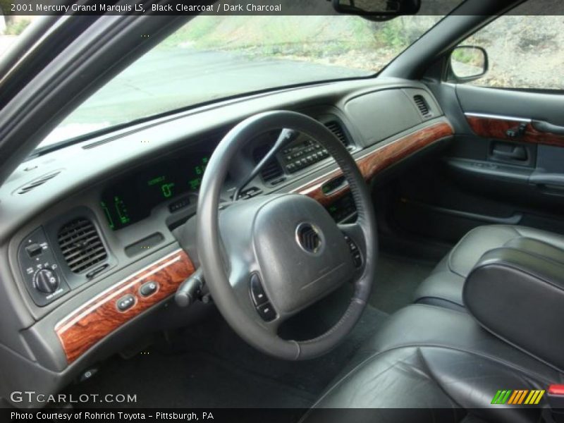 Black Clearcoat / Dark Charcoal 2001 Mercury Grand Marquis LS
