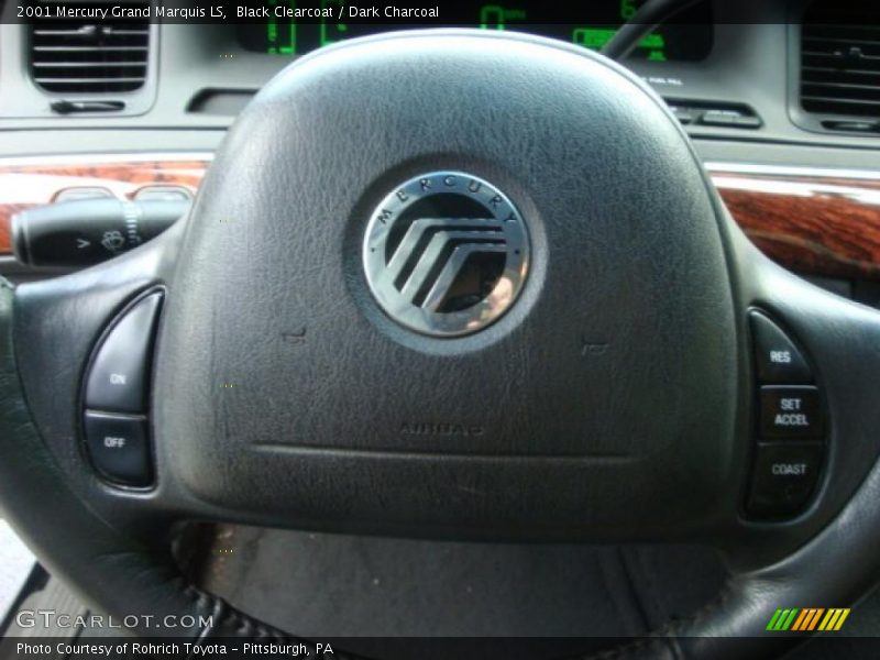 Black Clearcoat / Dark Charcoal 2001 Mercury Grand Marquis LS