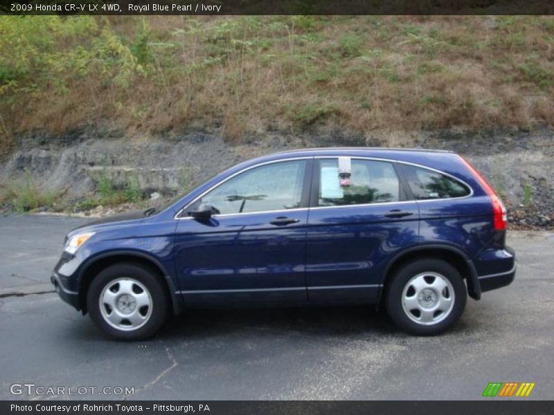 Royal Blue Pearl / Ivory 2009 Honda CR-V LX 4WD