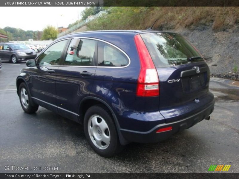 Royal Blue Pearl / Ivory 2009 Honda CR-V LX 4WD