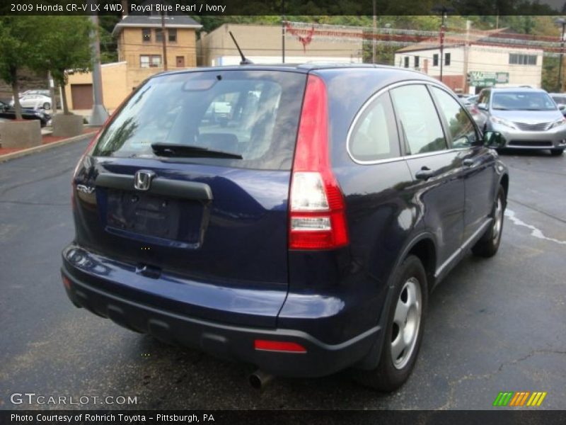 Royal Blue Pearl / Ivory 2009 Honda CR-V LX 4WD