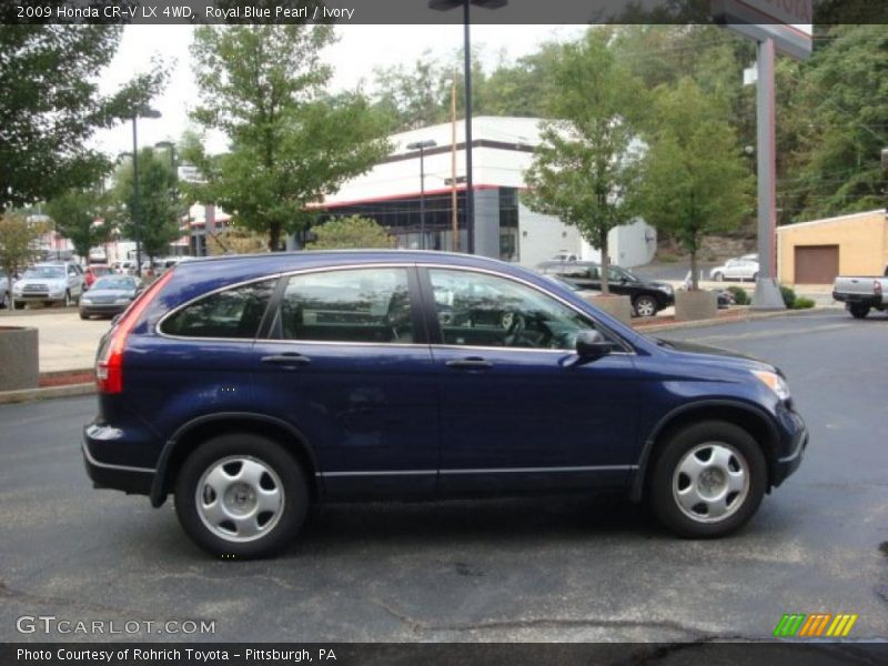 Royal Blue Pearl / Ivory 2009 Honda CR-V LX 4WD