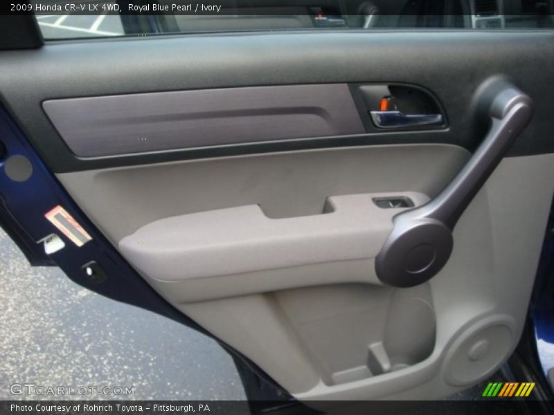 Royal Blue Pearl / Ivory 2009 Honda CR-V LX 4WD
