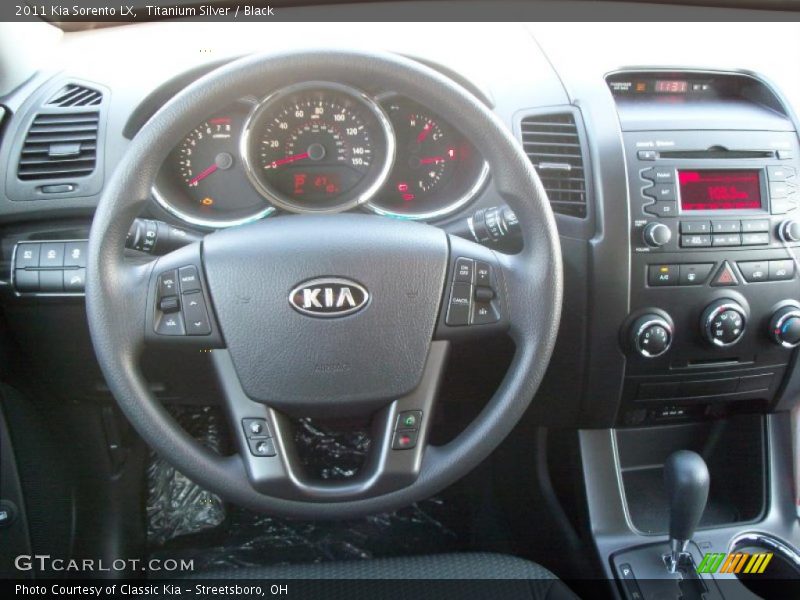 Titanium Silver / Black 2011 Kia Sorento LX