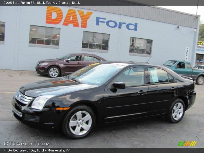 Black Ebony / Charcoal Black 2008 Ford Fusion SE