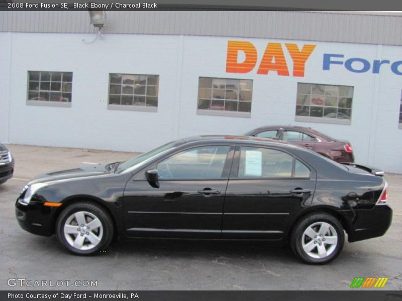 Black Ebony / Charcoal Black 2008 Ford Fusion SE