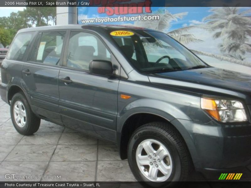 Sage Brush Pearl / Gray 2006 Honda Pilot LX