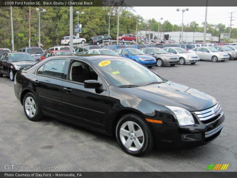 Black Ebony / Charcoal Black 2008 Ford Fusion SE