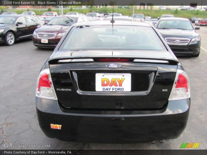 Black Ebony / Charcoal Black 2008 Ford Fusion SE