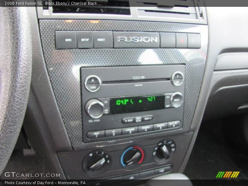 Black Ebony / Charcoal Black 2008 Ford Fusion SE