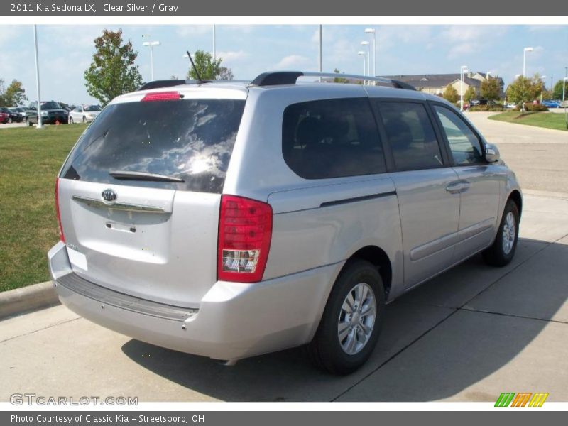 Clear Silver / Gray 2011 Kia Sedona LX